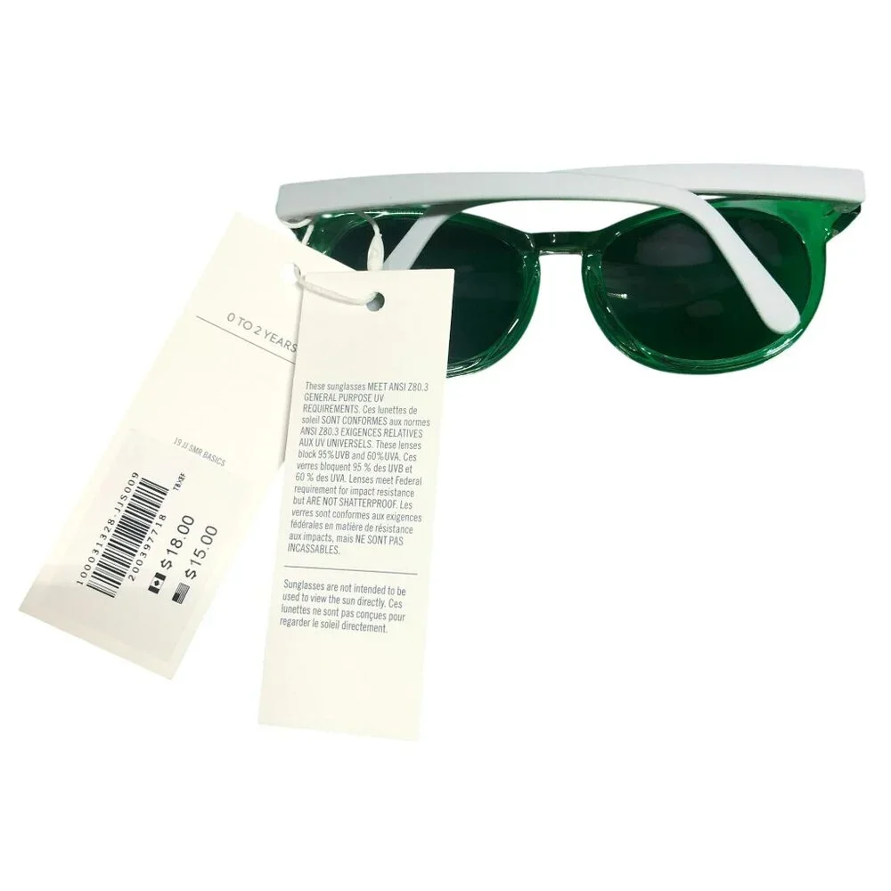 Janie and Jack Sunglasses Green 0-2 Years